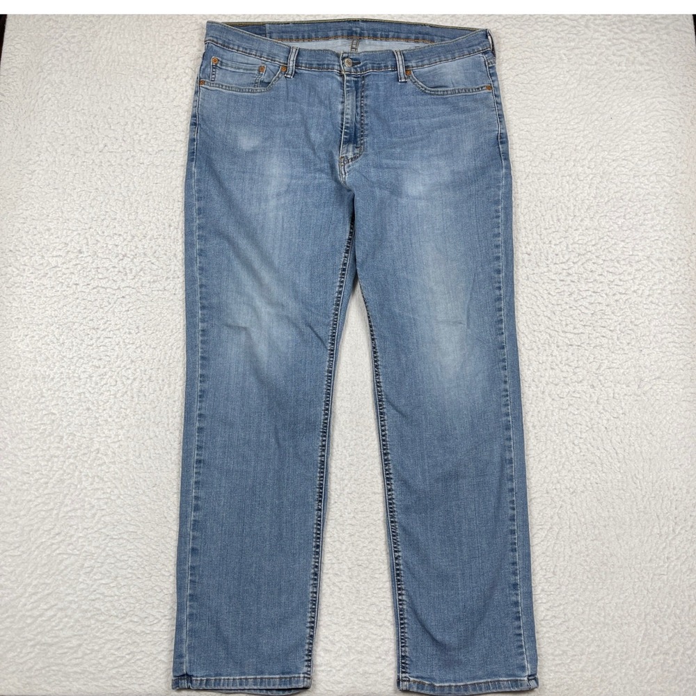Levis 541 Athletic Taper Jeans Mens 40x30 Light Blue Stretch Denim Casual